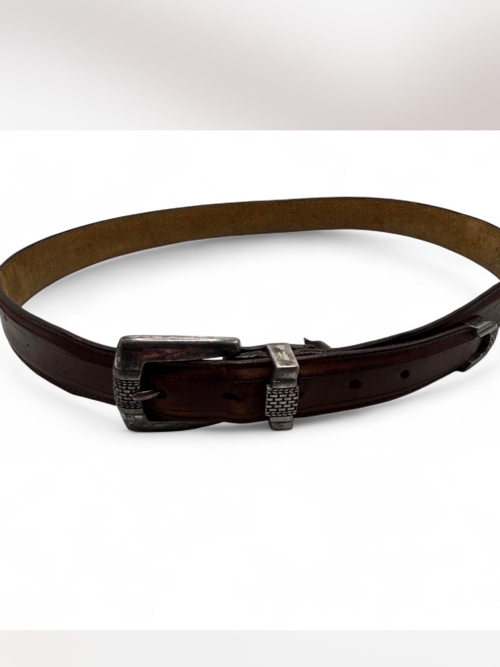 Onyx by Brighton Brown Leather Western Belt